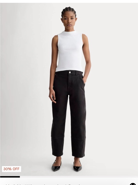 Everlane Denim - Everlane Utility Barrel Pants in Black